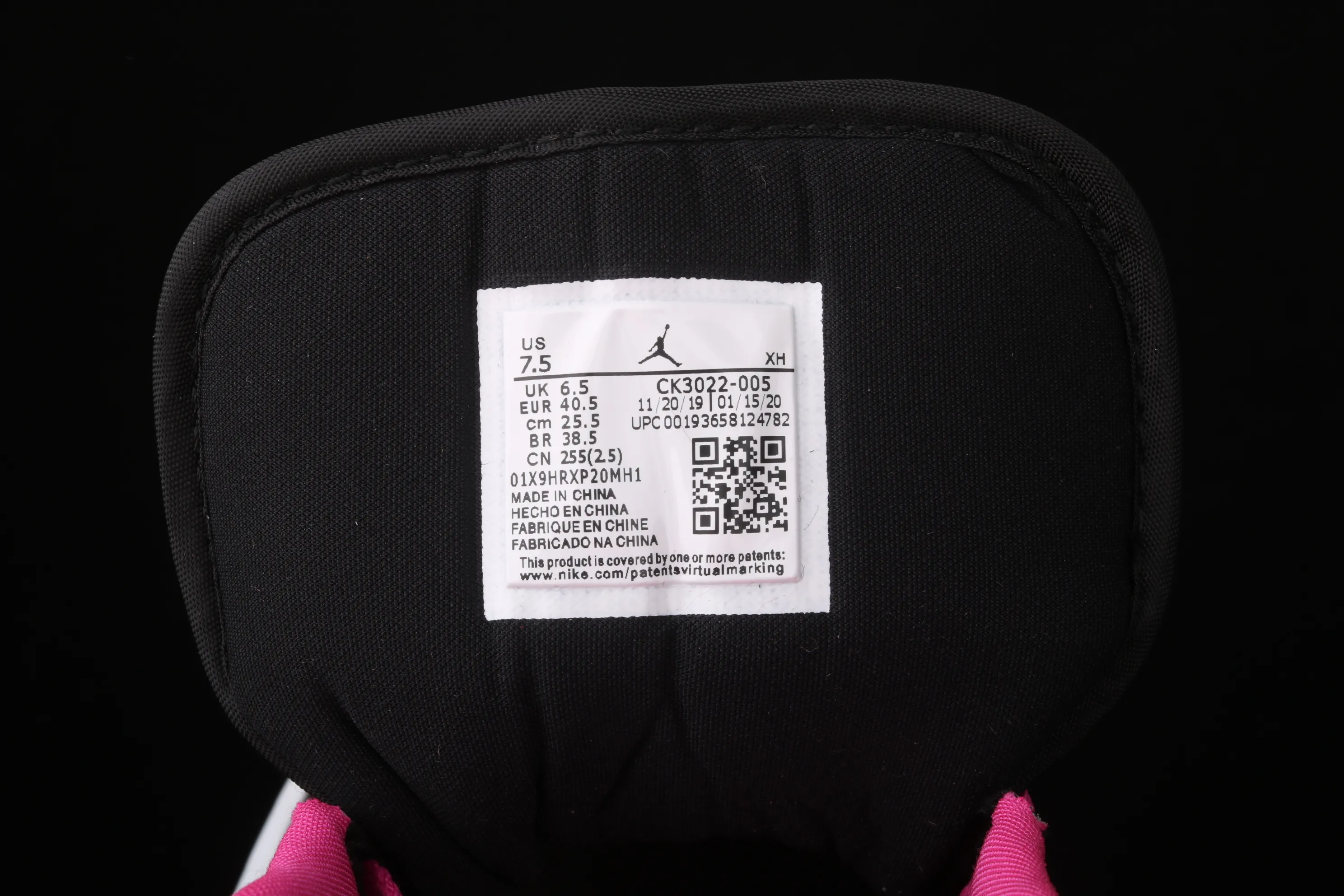 All Categories Air Jordan Jordan Series Basketball Shoes Air Jordan 1 Low Air Jordan 1 Low "Magenta" AJ1 Joe 1 Raspberry Red First Layer Low-top Cultural and Leisure Sports Shoes CK3022-005